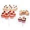 4 Piece Round Acrylic Cake Stand for Dessert Table, Clear Risers for Weddings, Birthday Parties, and Candy Bar (4 Sizes)